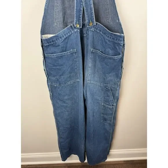 Vintage Oshkosh B'Gosh Union Made Sanforized Jean Overall Men Grunge 42x28 USA